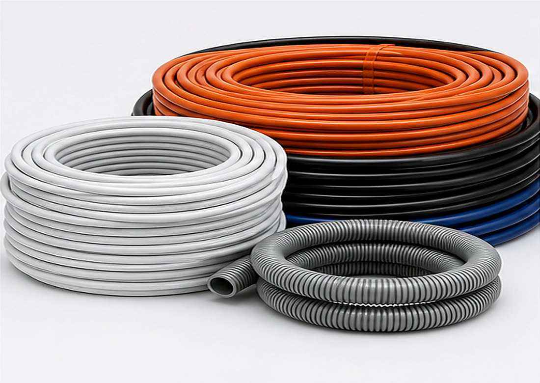 Cable coils, conduit and commercial electrical materials